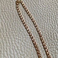 Vintage 1950s Double-link necklace - Solid 18k gold - 18 inch length