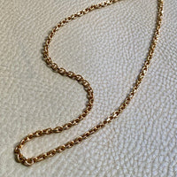 Excellent! Biker Link Chain in 14k Gold - Danish Vintage by Jannik Lilleriis Andersen - 20 inch length