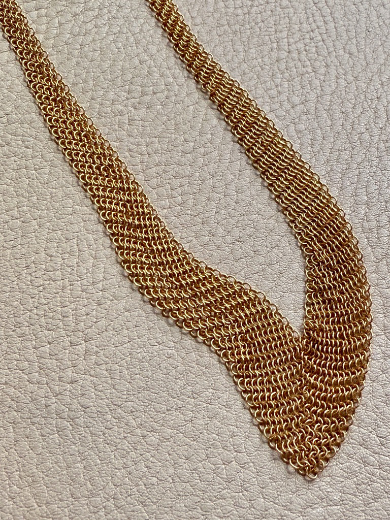 Tiffany and Co. 18k Gold Mesh Necklace by Elsa Peretti - 21 inch length approximately