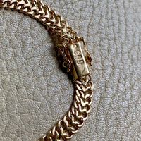 Italian Classic UnoAErre Herringbone Link Bracelet in 18k gold - 7.25 inch length