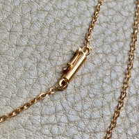 1907 Antique Cable Link Chain Necklace in 18k gold - tube clasp - 16.5 inch length