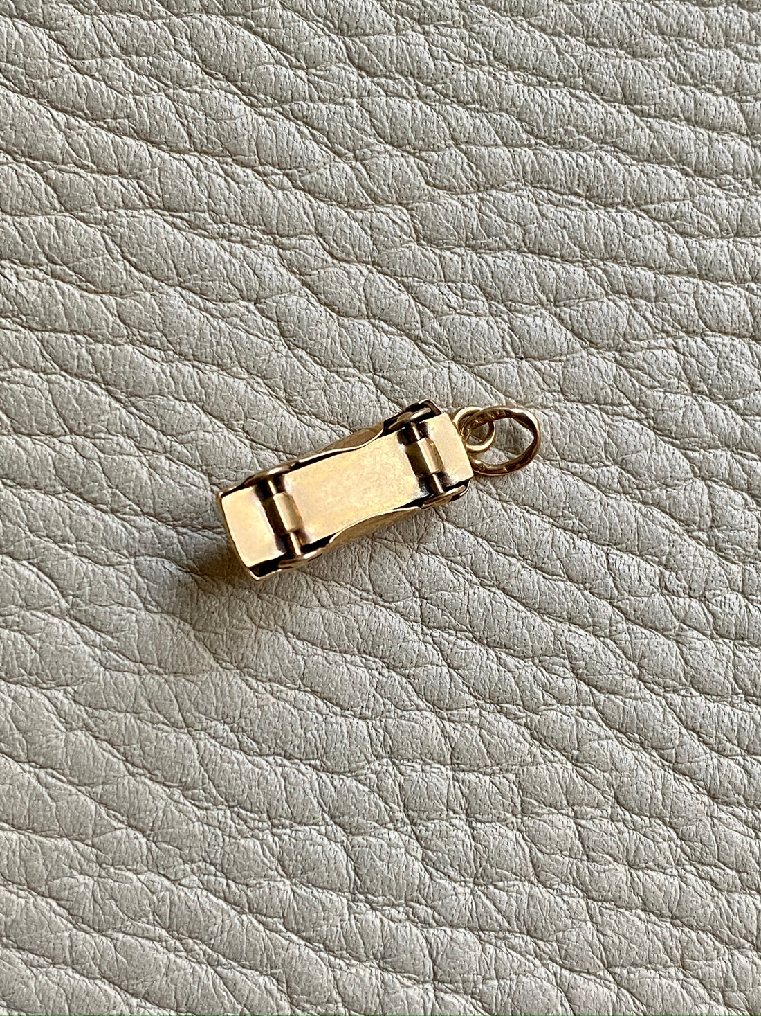 18k Gold Vintage Midcentury era Charm or Pendant - Articulated car