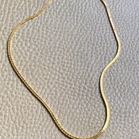 Vintage Omega Link Necklace in 18k Gold- Made in Trissino Italy, 1960s/1970s era - 16.5 inch length