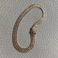 Italian Classic UnoAErre Herringbone Link Bracelet in 18k gold - 7.25 inch length