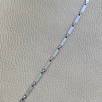 1985 ‘Labyrint’ bar link bracelet by Bjorn Weckstrom for Lapponia in sterling silver - 7.6 inch length