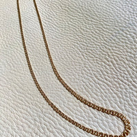 Vintage Double-link necklace - Made in Sweden - Solid 18k gold - 19.25” length