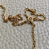 Vintage Italian UnoAErre Biker link chain in 18k gold - 21.5 inch length