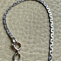 Exquisite! Vintage 18k White Gold Virola Chain Necklace - 19.3 inch length