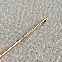 1965 Swedish Vintage 18k gold safety pin brooch or chain extender