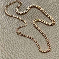 Vintage 1950s Double-link necklace - Solid 18k gold - 18 inch length