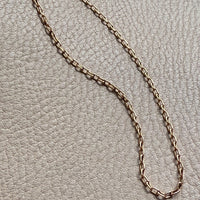 18k Gold Balestra Skinny Biker Link Chain Necklace - 22.75 inch length