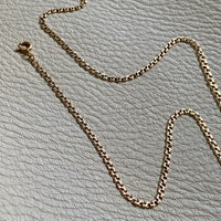 Vintage Double-link necklace - Made in Sweden - Solid 18k gold - 19.25” length