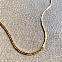 Vintage Omega Link Necklace in 18k Gold- Made in Trissino Italy, 1960s/1970s era - 16.5 inch length