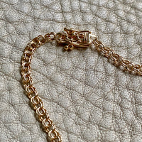 Vintage Double-link necklace - Solid 18k gold - Made in Kungsör, Sweden - 17.3 inch length