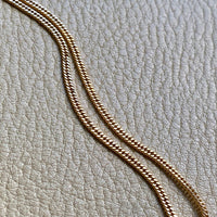 VERY FINE! Late 1970s era Balestra 18k gold special tight curb chain necklace - 20 inch length