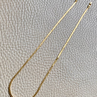 Vintage Omega Link Necklace in 18k Gold- Made in Trissino Italy, 1960s/1970s era - 16.5 inch length