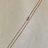 Swedish Vintage Curb Chain Necklace in 18k Gold - 19.8 inch length