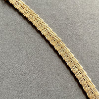 Vintage Danish V-link Bracelet in 14k Gold by SV Glymerrs - 7.5 inch length