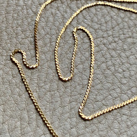 Vintage UnoAErre Italian S-link Chain necklace in 18k Gold- 24.5 Inch Length