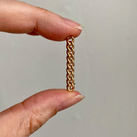 1915 Antique Chain Link Brooch Pin 18k Gold - 1.25 inch length