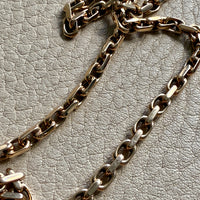 Vintage Danish Chunky Biker Link Chain Necklace in 14k Gold 3.5 mm width - 17 inch length