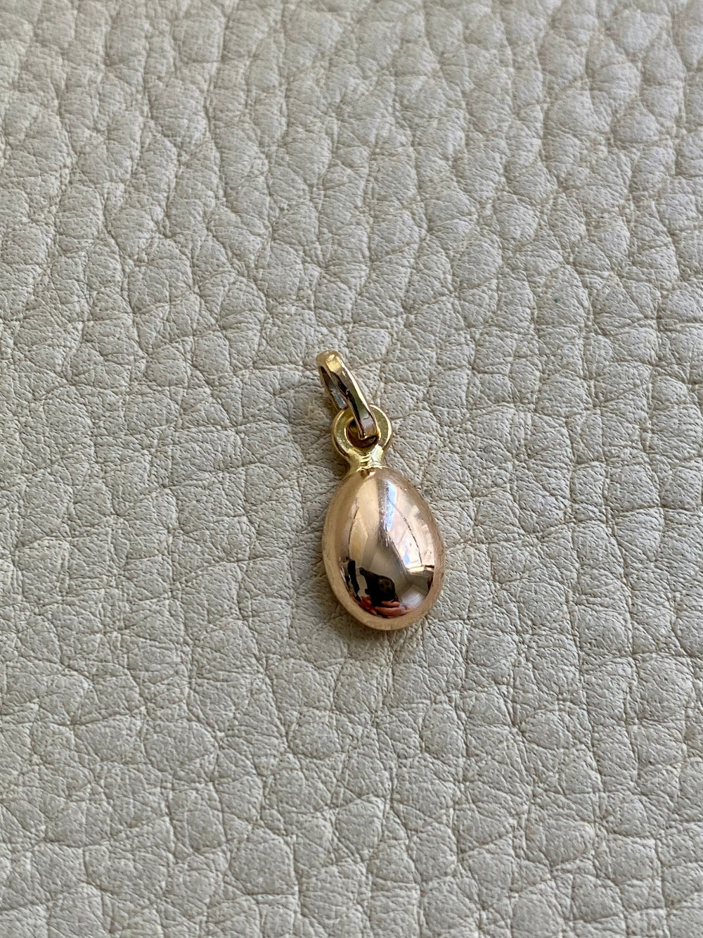 18k gold realistic coffee bean pendant or charm