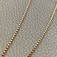 Chunky Box Link Necklace in 18k Gold - 17.25 inch length