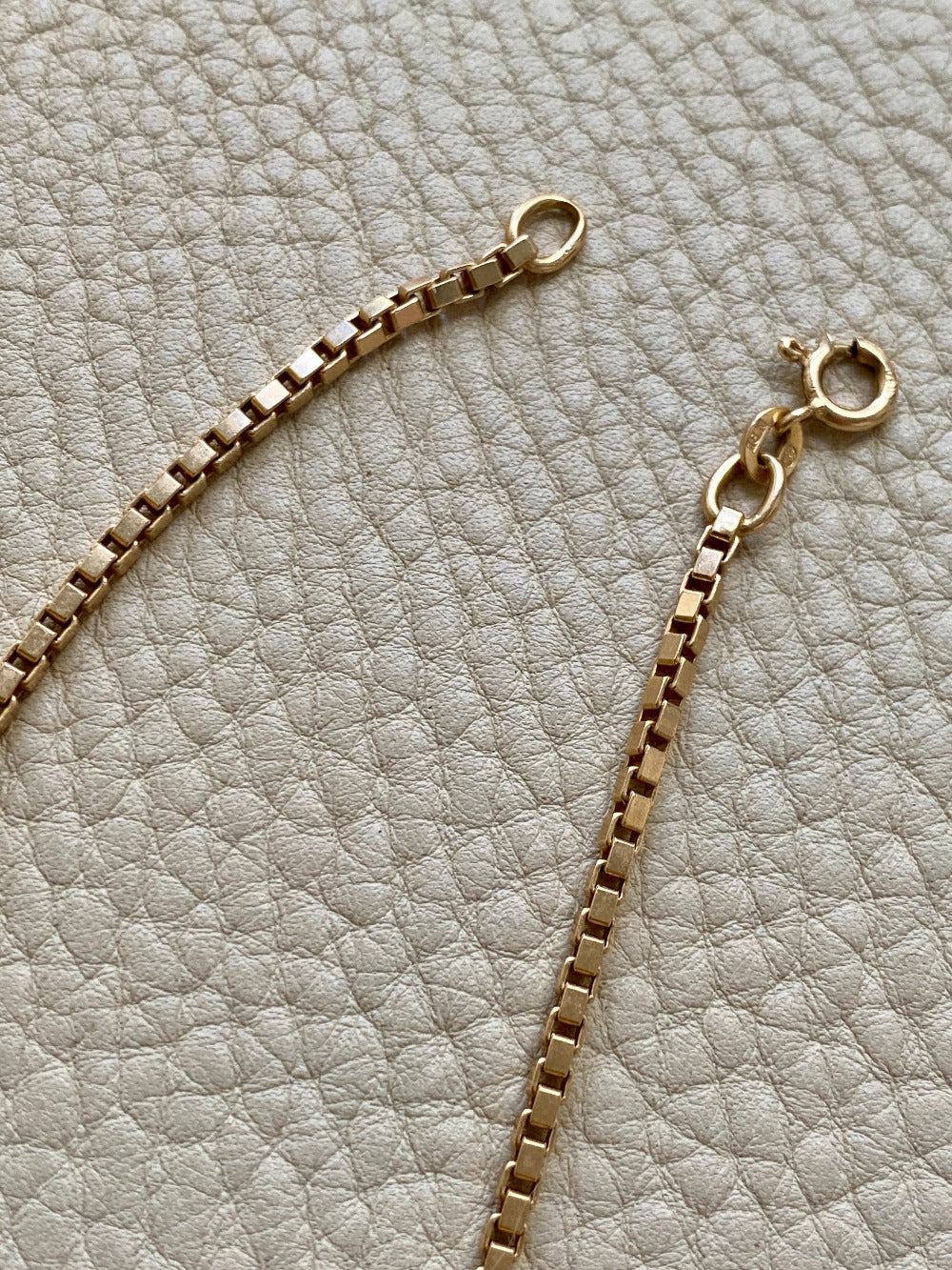 Chunky Box Link Necklace in 18k Gold - 17.25 inch length