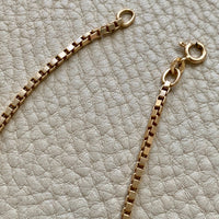 Chunky Box Link Necklace in 18k Gold - 17.25 inch length