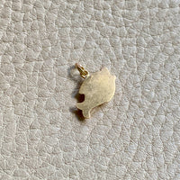 18k gold Swedish vintage charm or pendant - Pisces Fish