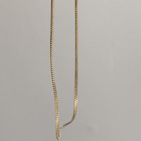 Vintage Classic 18k gold curb link necklace - 20 inch length