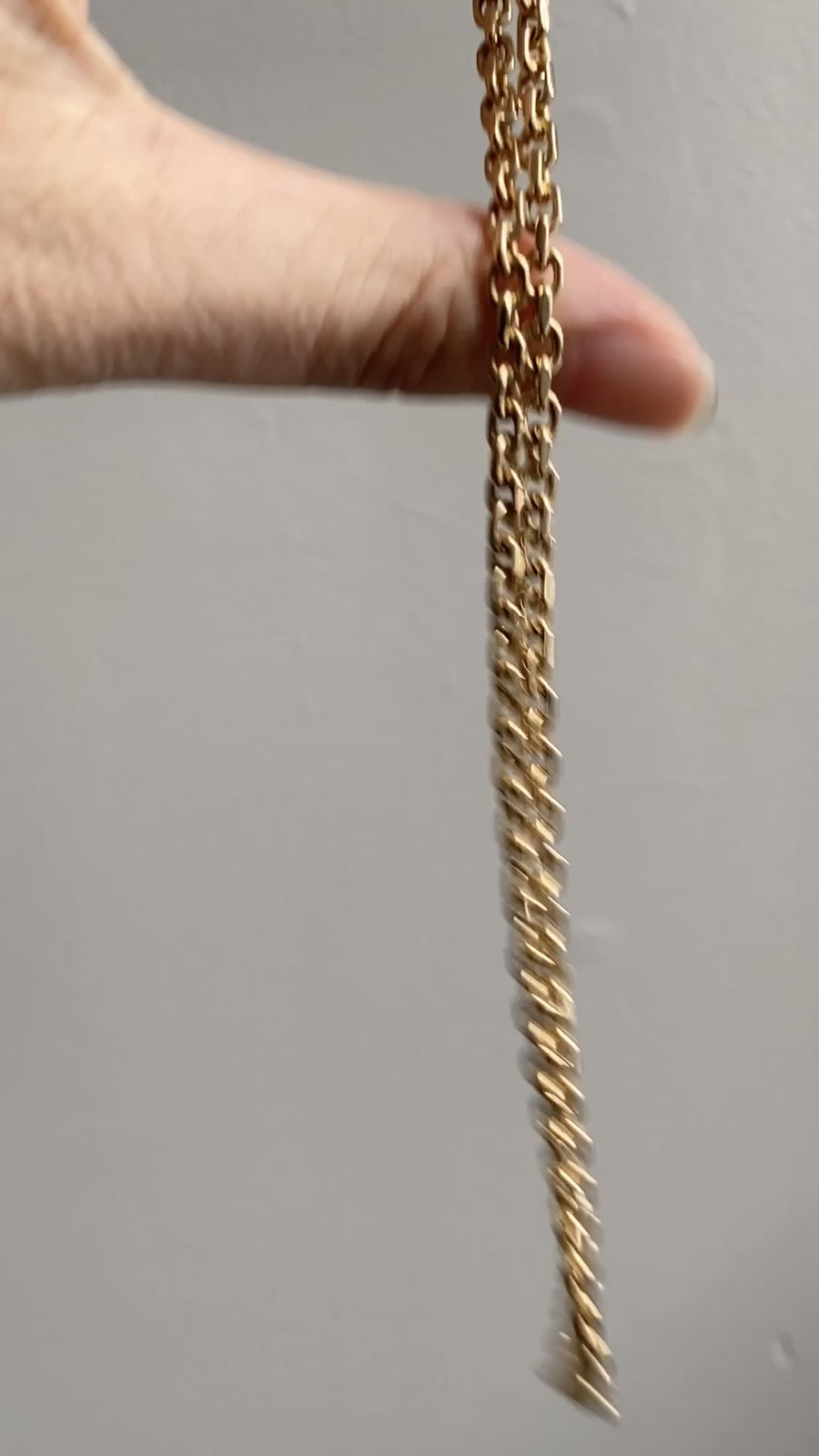 Excellent! Biker Link Chain in 14k Gold - Danish Vintage by Jannik Lilleriis Andersen - 20 inch length