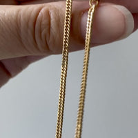 VERY FINE! Late 1970s era Balestra 18k gold special tight curb chain necklace - 20 inch length